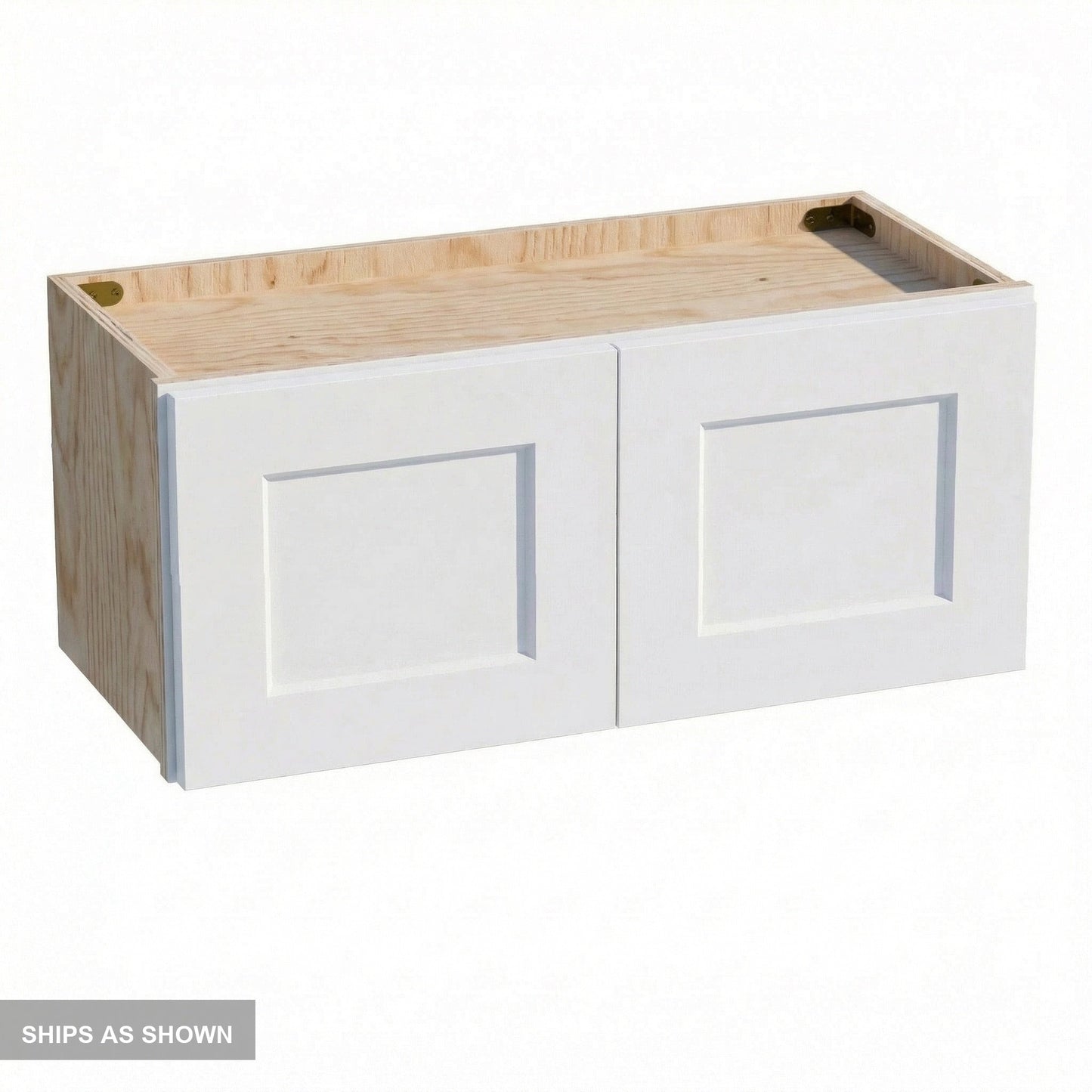 Shaker Bridge Wall Cabinet 27" (W2712) · Ardelle - White - Flat Pack
