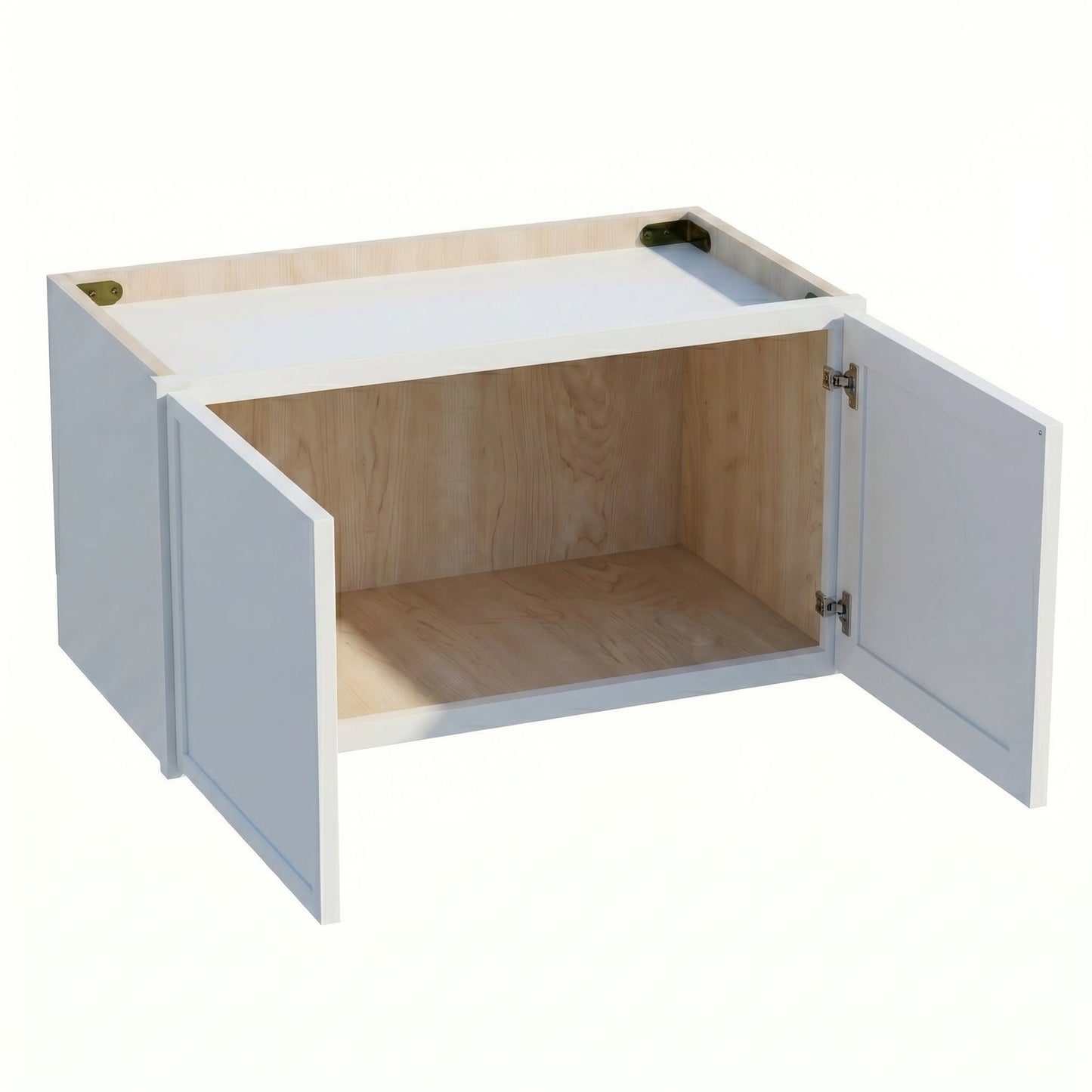 Slim Shaker Bridge Wall Cabinet 27" (W2712) · Slim - Frost - Interior