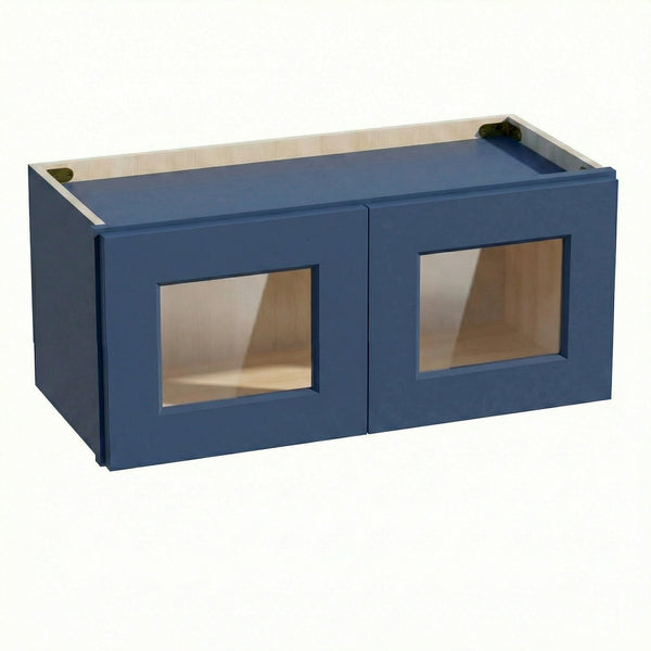 Shaker Bridge Wall Cabinet 27" (W2712GD) · Ardelle - Blue - Hero