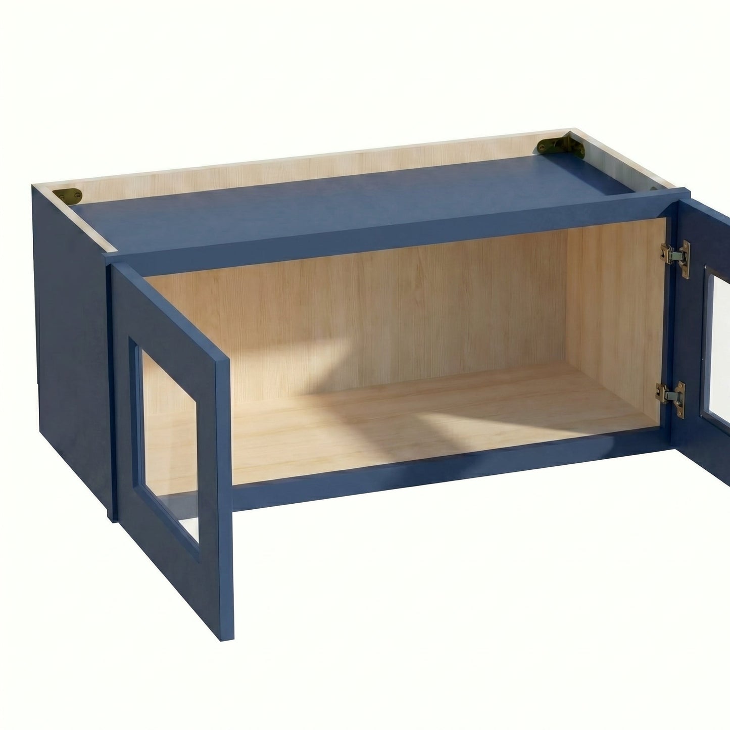 Shaker Bridge Wall Cabinet 27" (W2712GD) · Ardelle - Blue - Interior