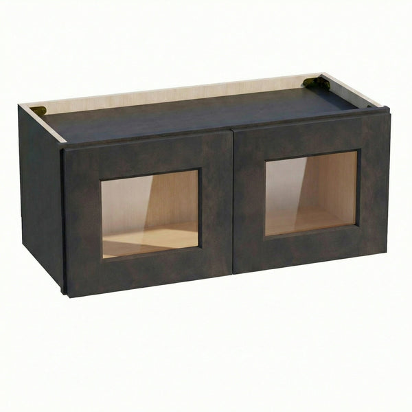 Shaker Bridge Wall Cabinet 27" (W2712GD) · Ardelle - Charcoal - Hero