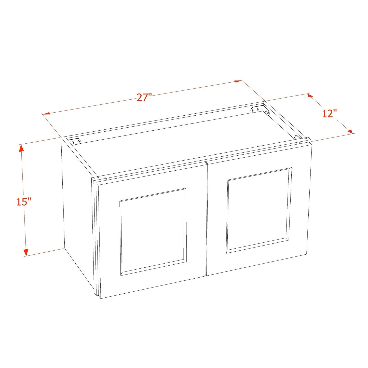 Quik Cabinets W2715 Ardelle Timber - Dimensions