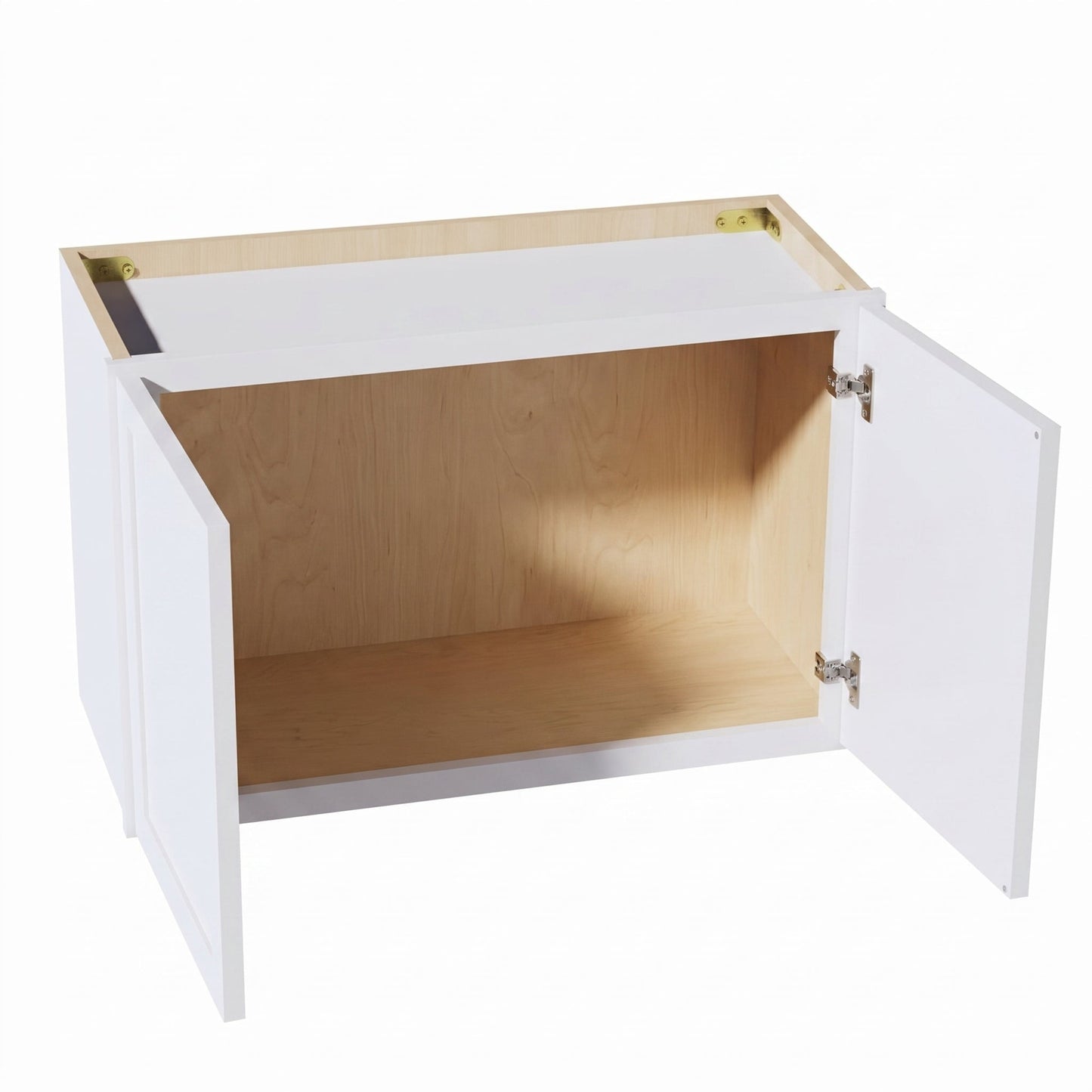 Slim Shaker Bridge Wall Cabinet 27" (W2715) · Slim - Frost - Interior