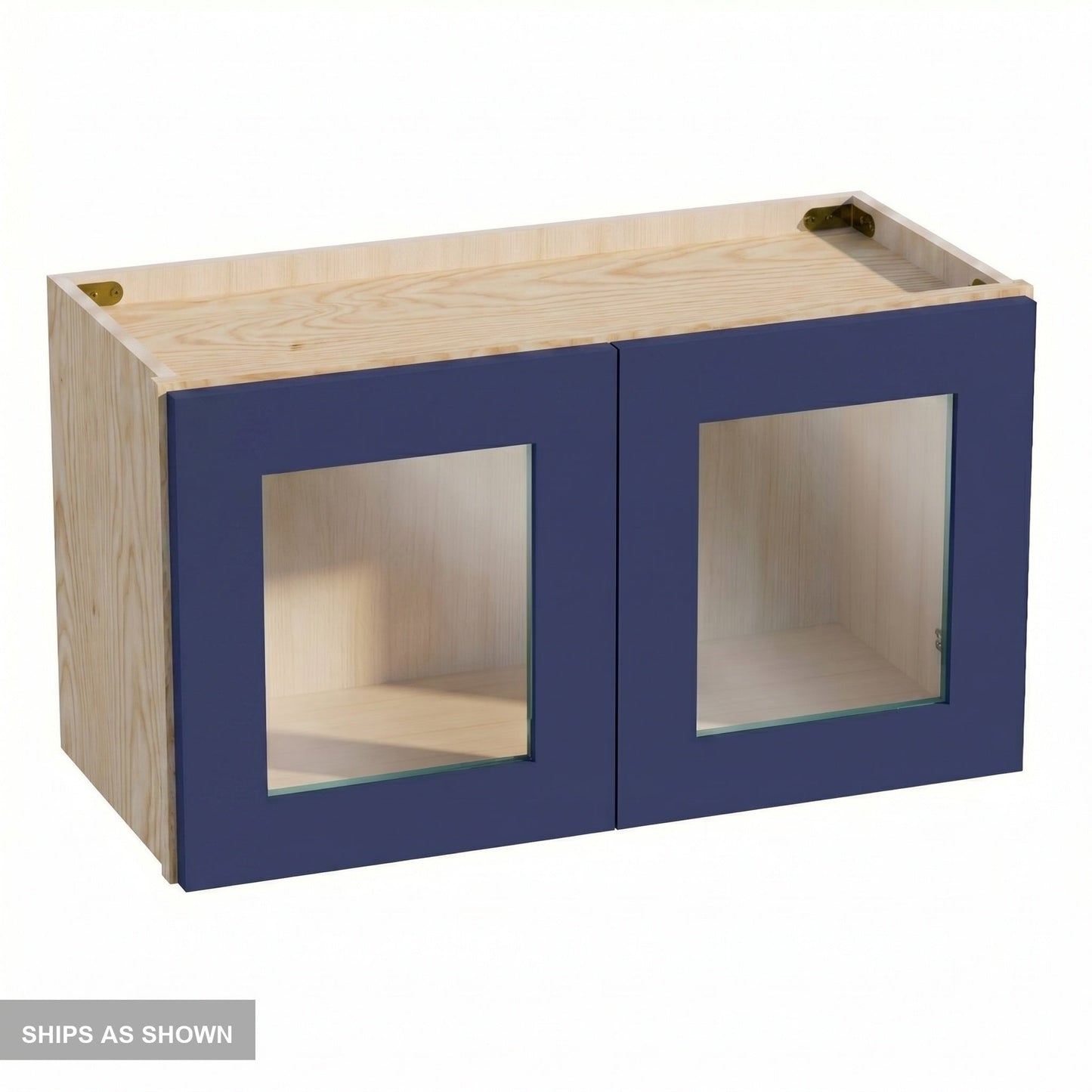 Shaker Bridge Wall Cabinet 27" (W2715GD) · Ardelle - Blue - Flat Pack