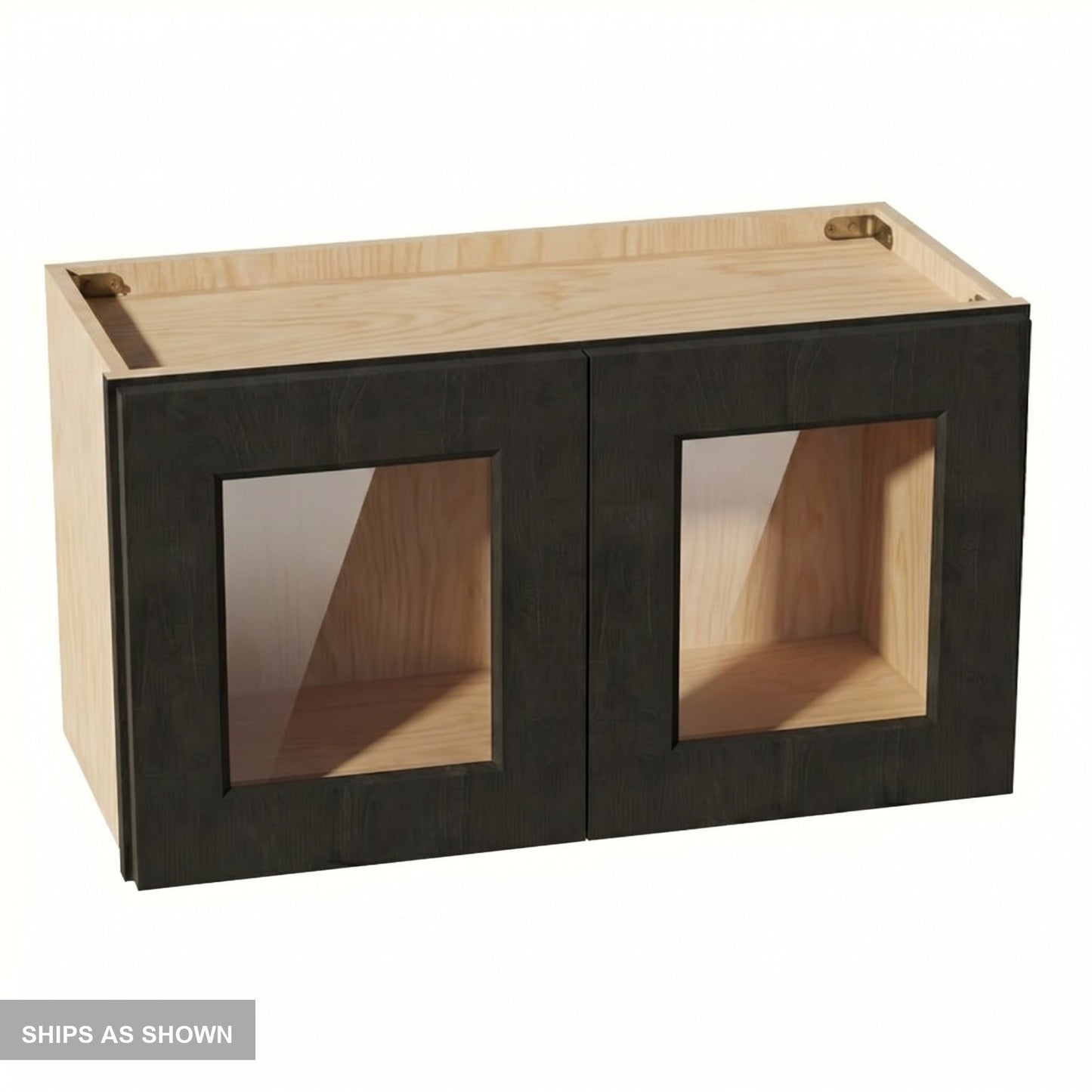 Shaker Bridge Wall Cabinet 27" (W2715GD) · Ardelle - Charcoal - Flat Pack