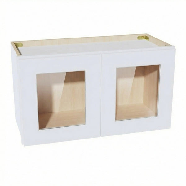 Shaker Bridge Wall Cabinet 27" (W2715GD) · Ardelle - White - Hero