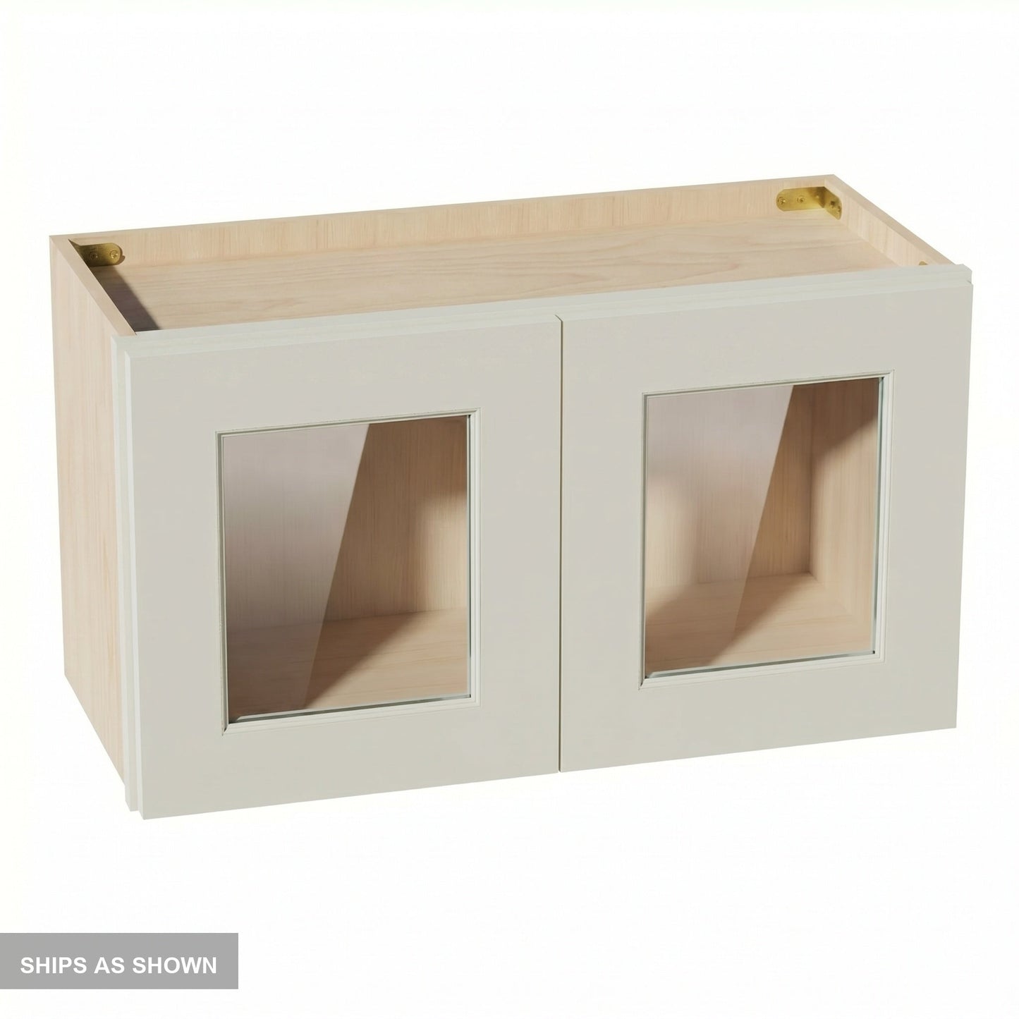Shaker Bridge Wall Cabinet 27" (W2715GD) · Tallis - Swan White - Flat Pack