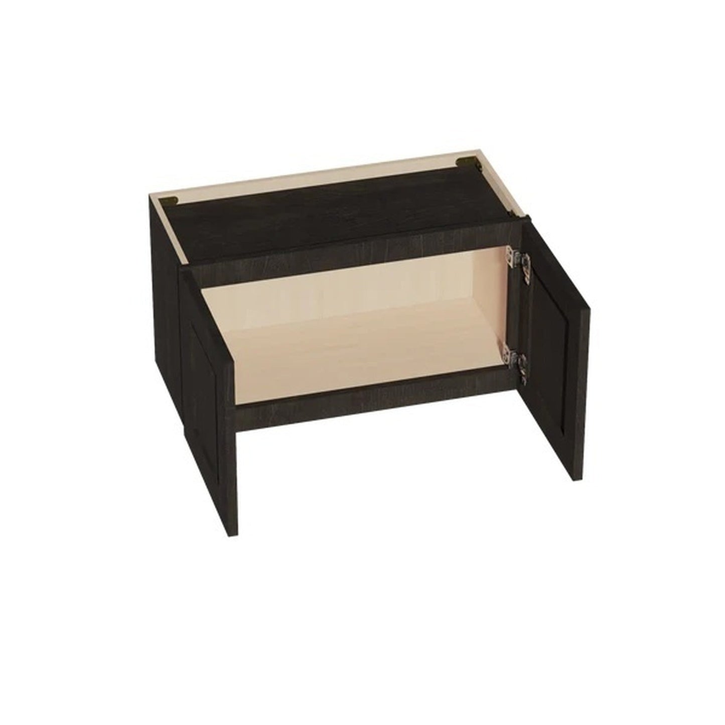 Shaker Bridge Wall Cabinet 27" (W2718) · Ardelle - Charcoal - Interior