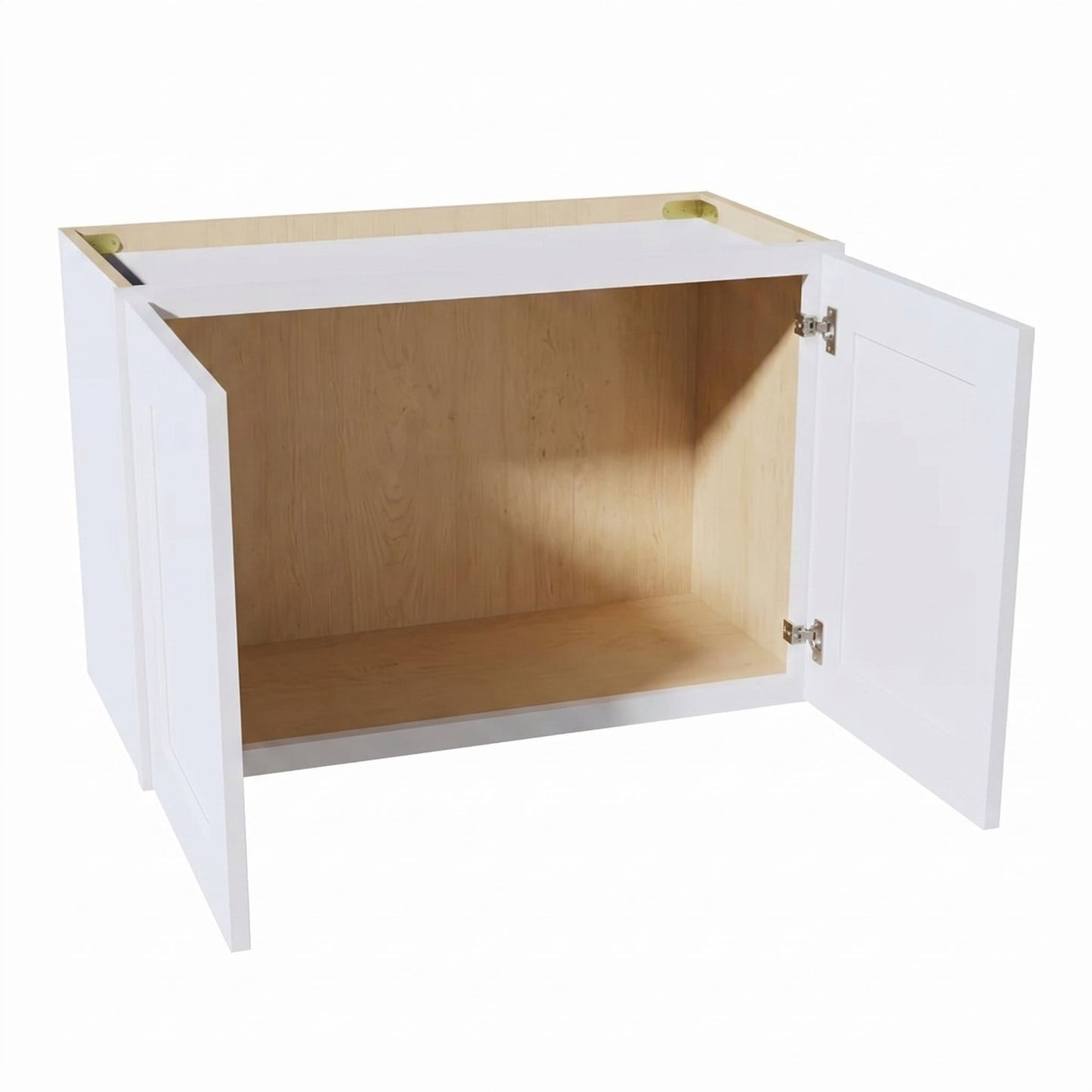 Shaker Bridge Wall Cabinet 27" (W2718) · Ardelle - White - Interior