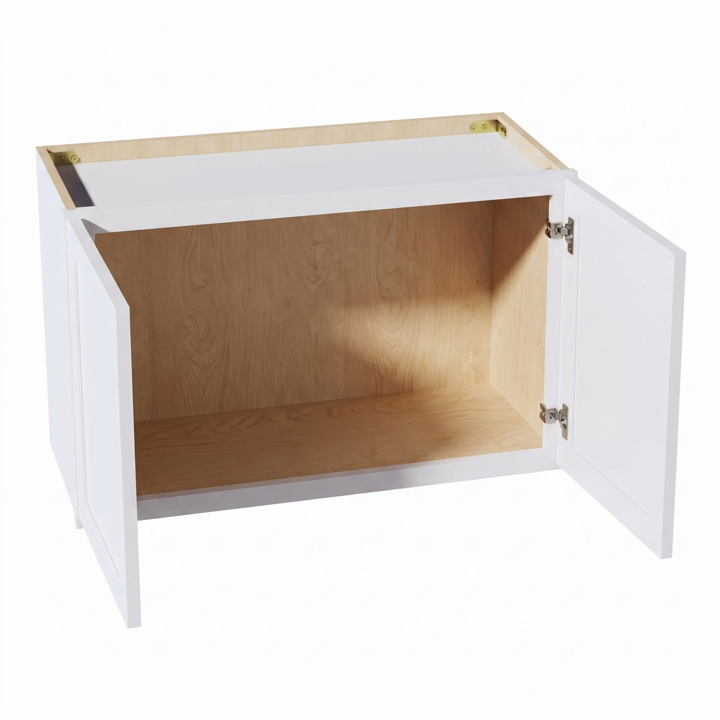 Slim Shaker Bridge Wall Cabinet 27" (W2718) · Slim - Frost - Interior