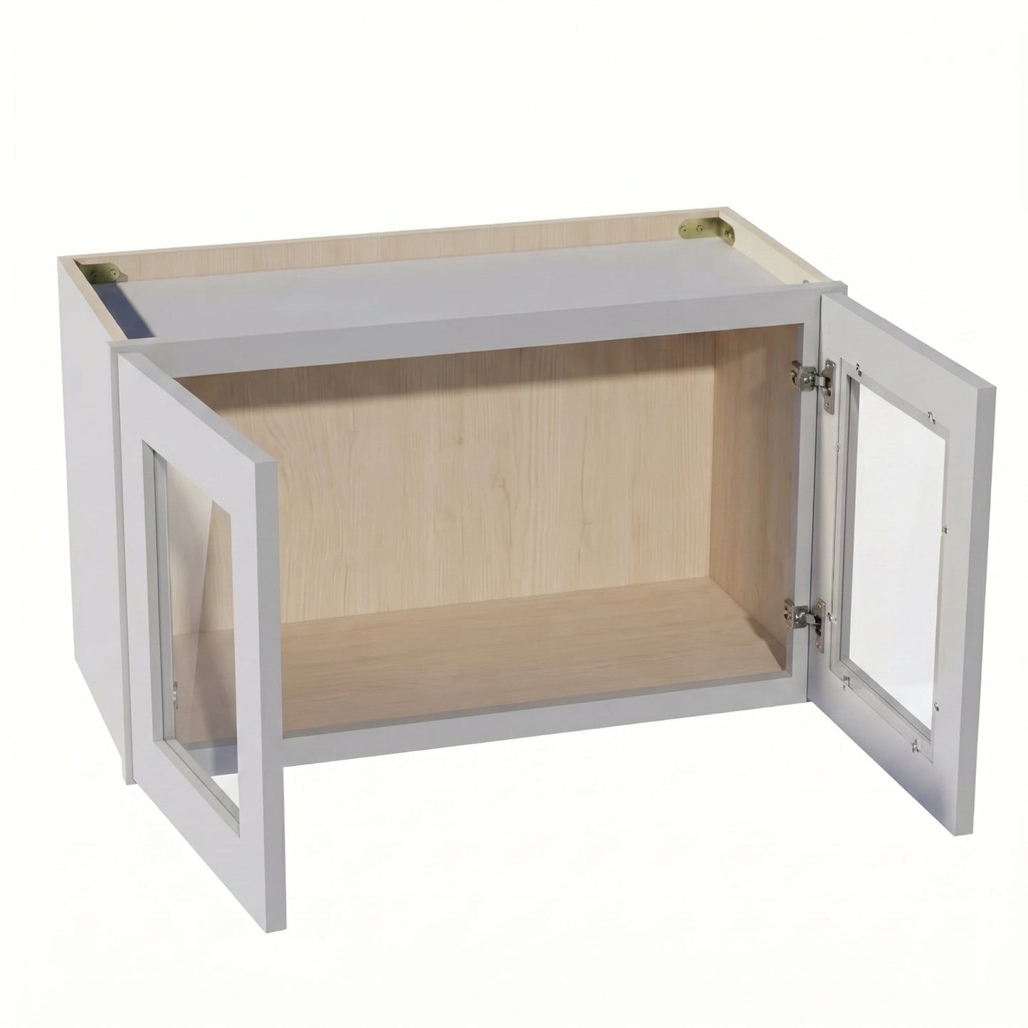 Shaker Bridge Wall Cabinet 27" (W2718GD) · Ardelle - Ash - Interior