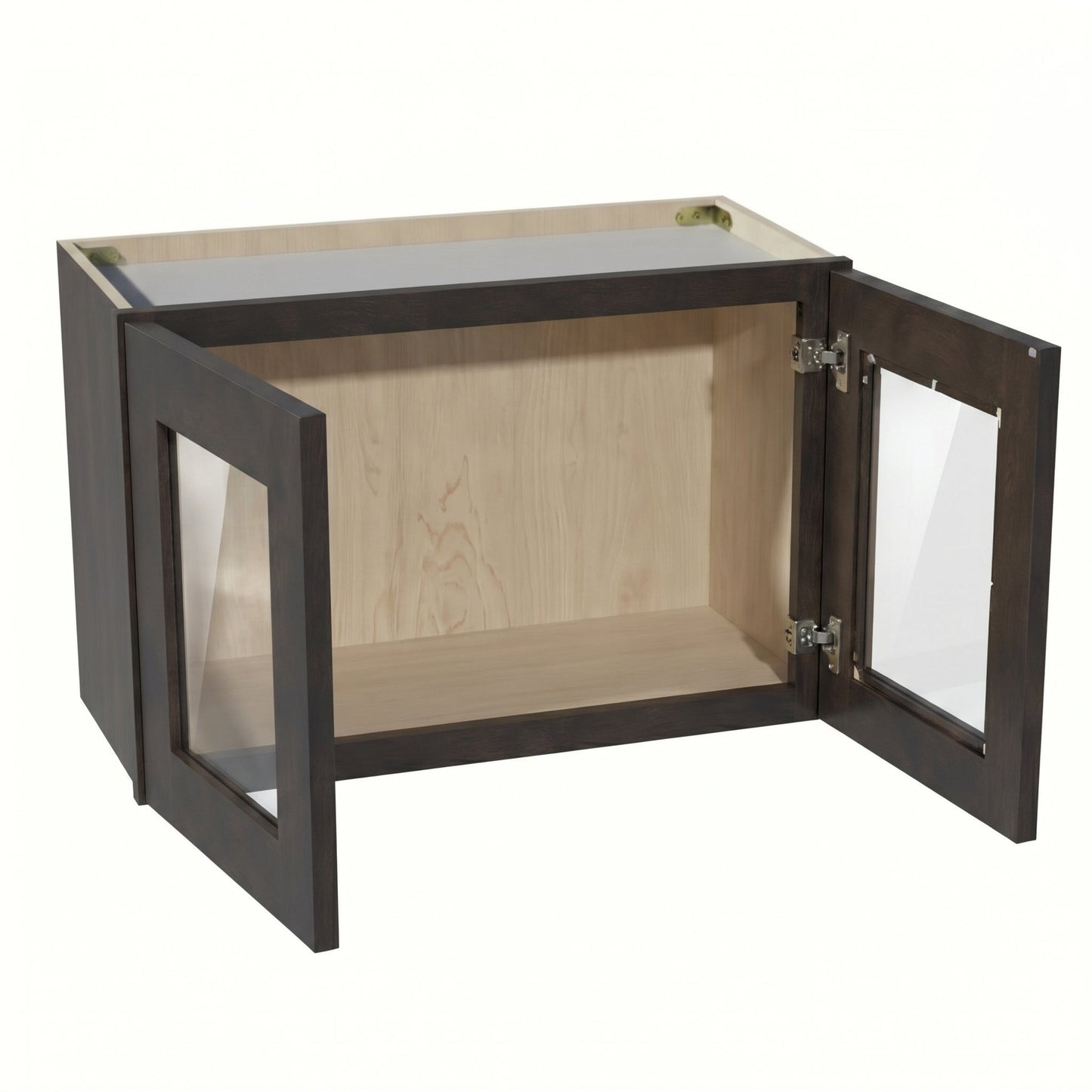 Shaker Bridge Wall Cabinet 27" (W2718GD) · Ardelle - Charcoal - Interior