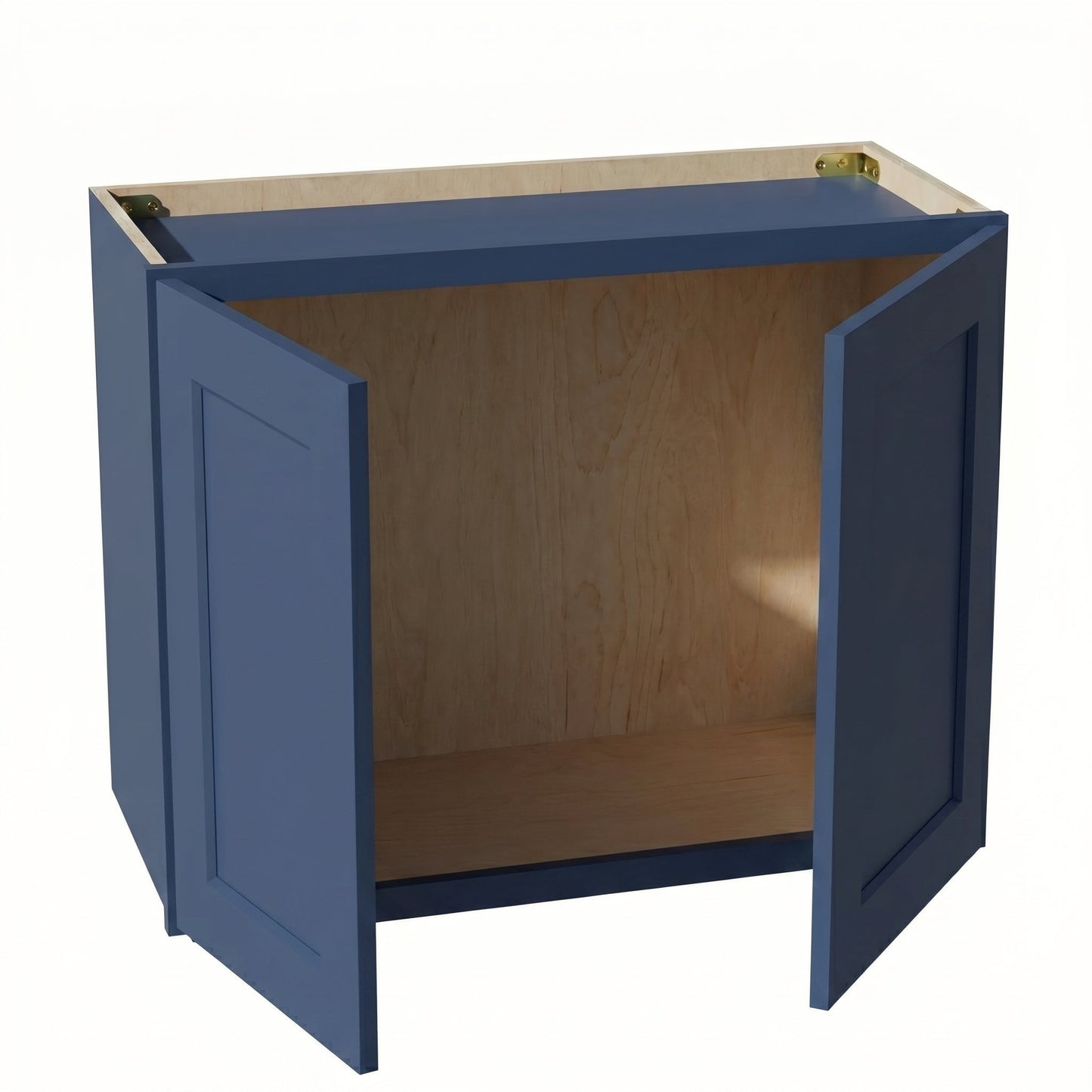 Shaker Bridge Wall Cabinet 27" (W2721) · Ardelle - Blue - Interior