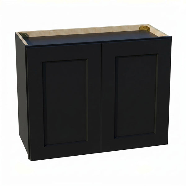 Shaker Bridge Wall Cabinet 27" (W2721) · Ardelle - Ebony - Hero