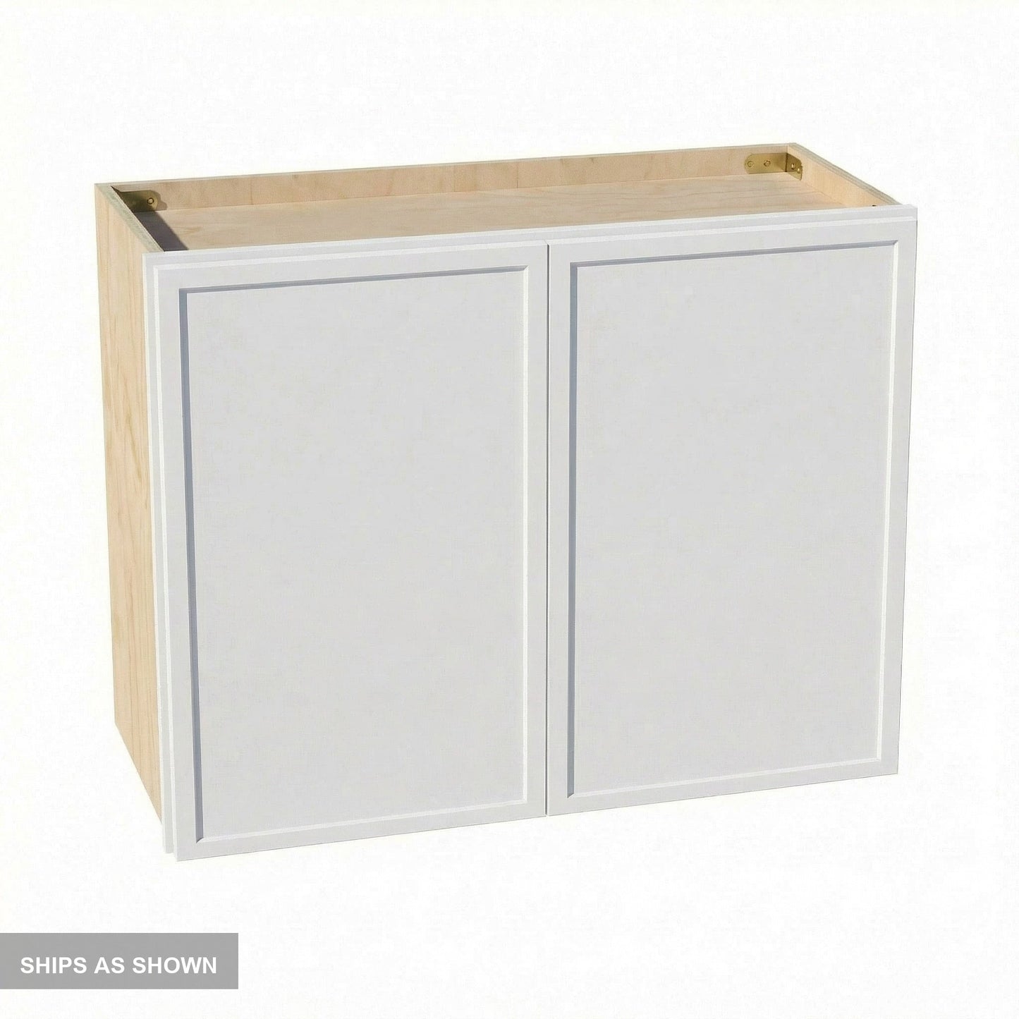 Slim Shaker Bridge Wall Cabinet 27" (W2721) · Slim - Frost - Flat Pack