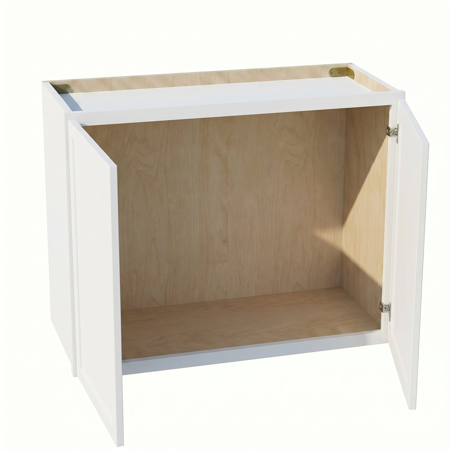 Slim Shaker Bridge Wall Cabinet 27" (W2721) · Slim - Frost - Interior