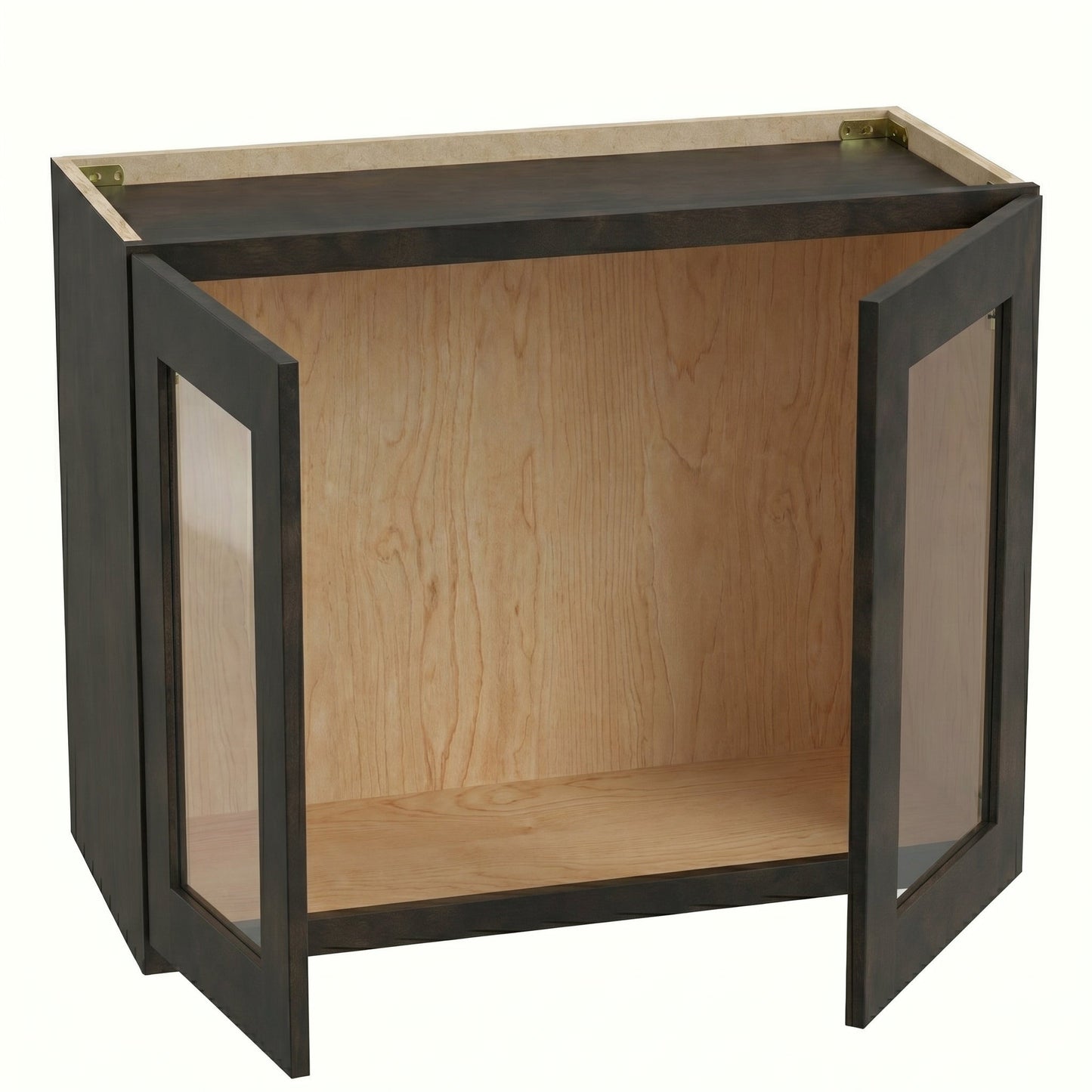Shaker Bridge Wall Cabinet 27" (W2721GD) · Ardelle - Charcoal - Interior
