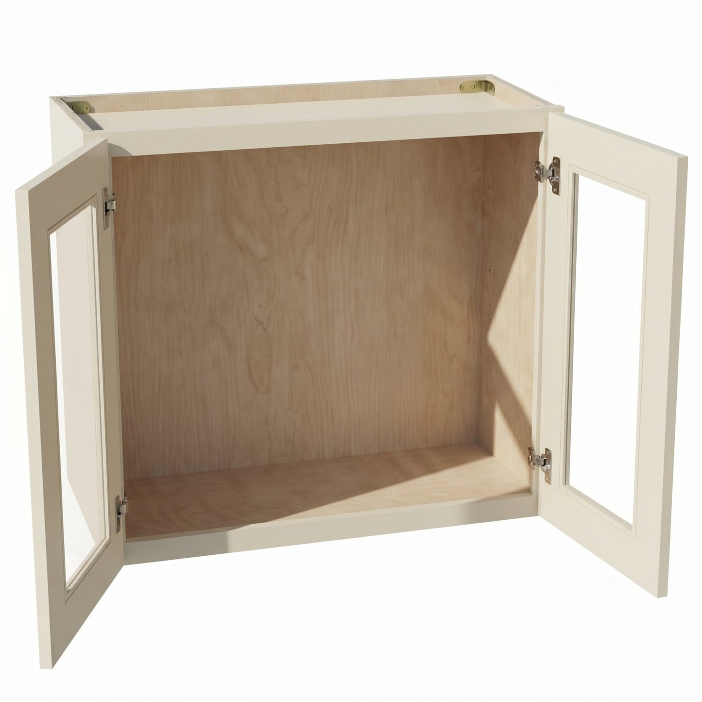 Shaker Bridge Wall Cabinet 27" (W2721GD) · Tallis - Swan White - Interior