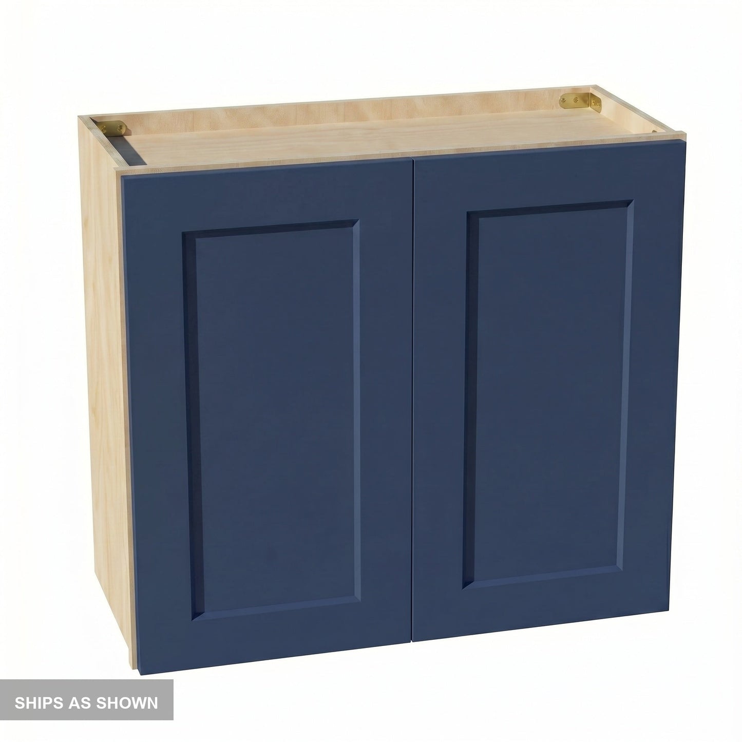 Shaker Bridge Wall Cabinet 27" (W2724) · Ardelle - Blue - Flat Pack