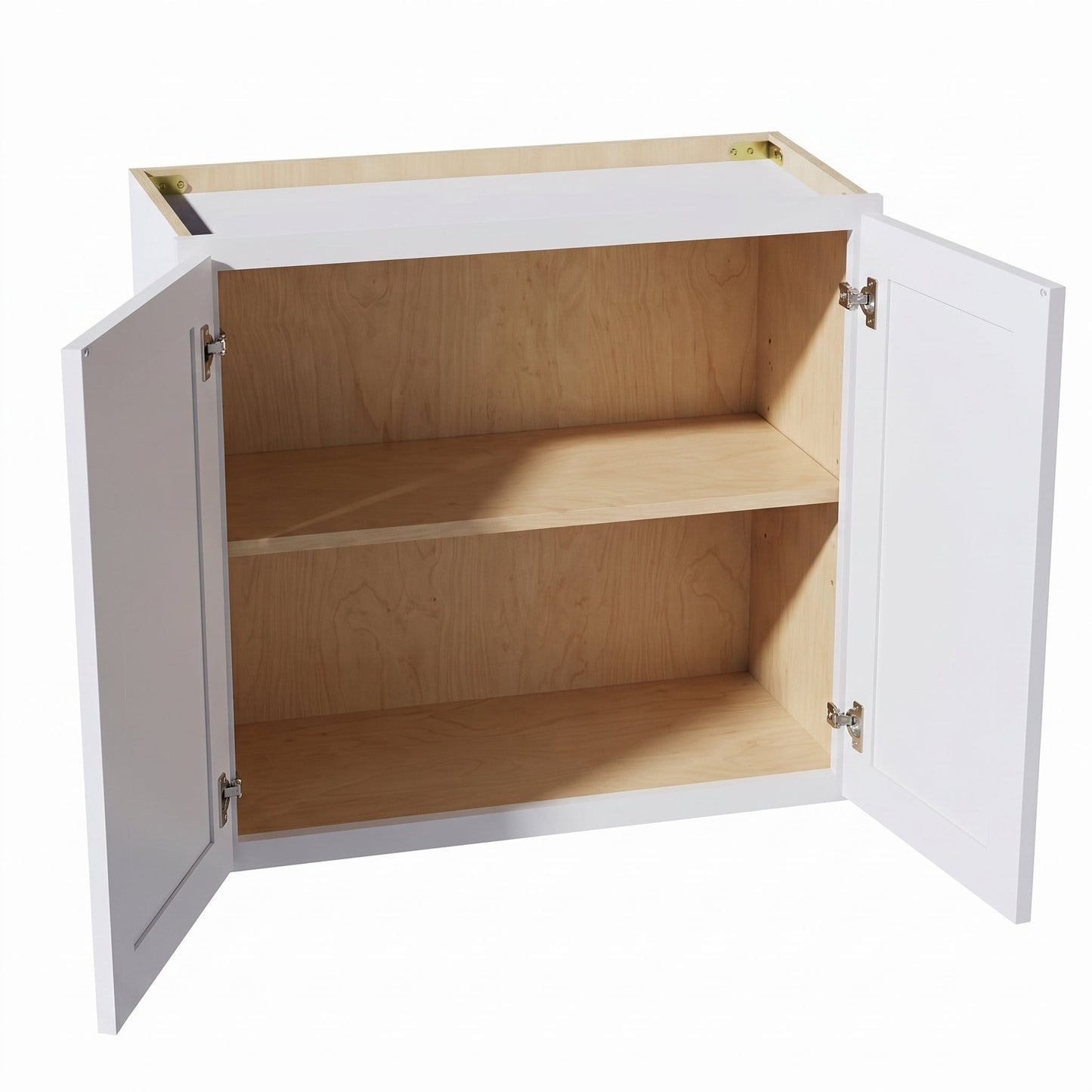 Slim Shaker Bridge Wall Cabinet 27" (W2724) · Slim - Frost - Interior