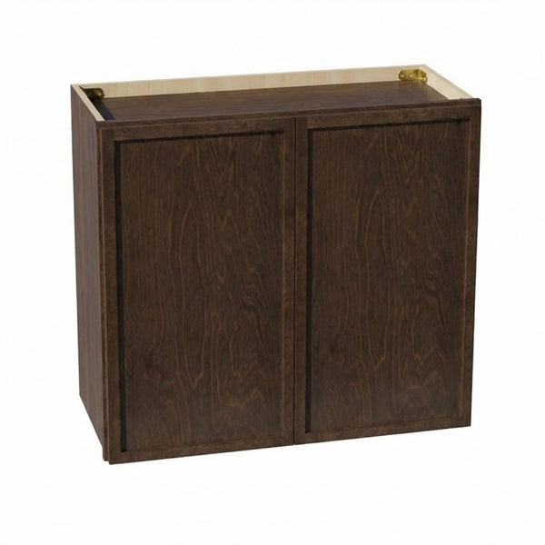Slim Shaker Bridge Wall Cabinet 27" (W2724) · Slim - Mocha - Hero