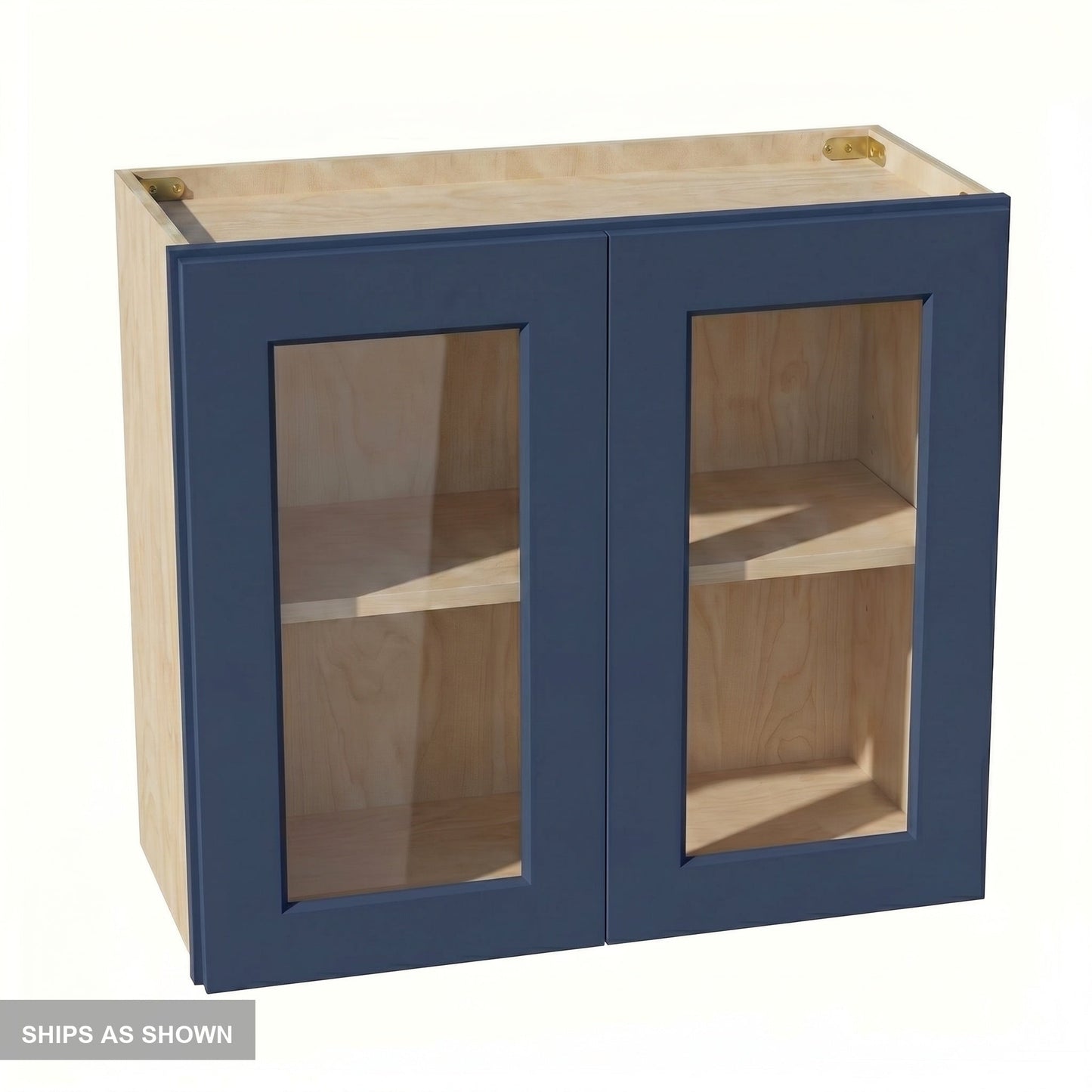 Shaker Bridge Wall Cabinet 27" (W2724GD) · Ardelle - Blue - Flat Pack