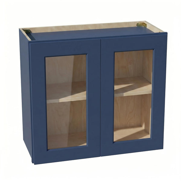 Shaker Bridge Wall Cabinet 27" (W2724GD) · Ardelle - Blue - Hero