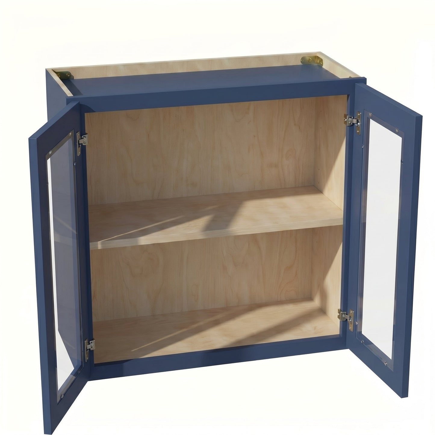 Shaker Bridge Wall Cabinet 27" (W2724GD) · Ardelle - Blue - Interior