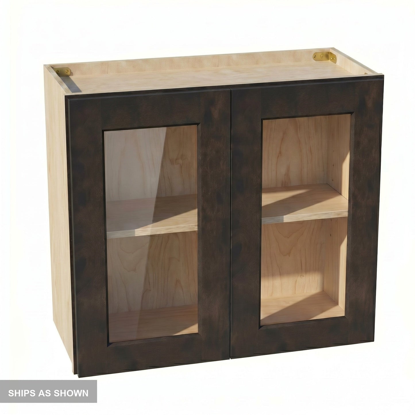 Shaker Bridge Wall Cabinet 27" (W2724GD) · Ardelle - Charcoal - Flat Pack