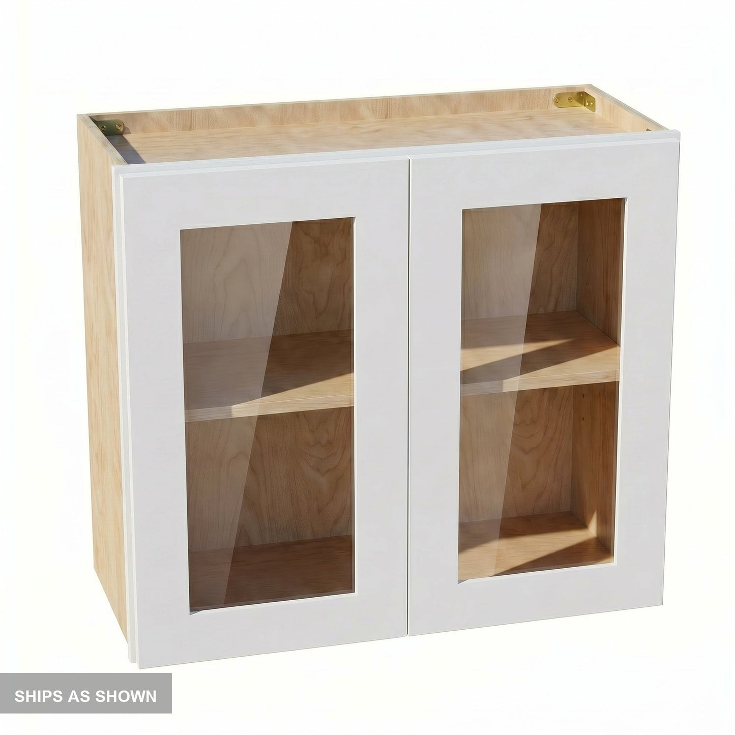 Shaker Bridge Wall Cabinet 27" (W2724GD) · Ardelle - White - Flat Pack