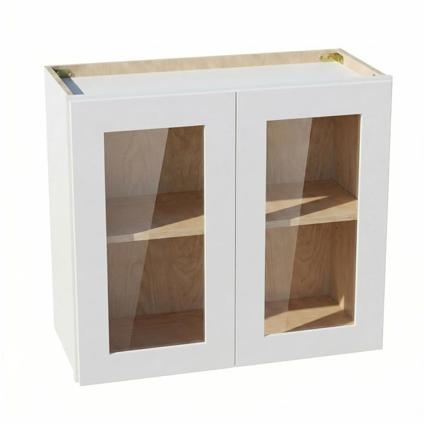 Shaker Bridge Wall Cabinet 27" (W2724GD) · Ardelle - White - Hero