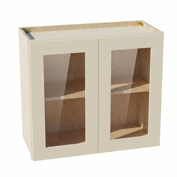 Shaker Bridge Wall Cabinet 27" (W2724GD) · Tallis - Swan White - Hero
