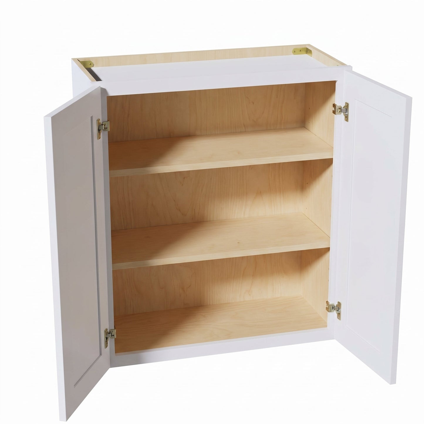 Shaker Wall Cabinet 27" (W2730) · Ardelle - White - Interior