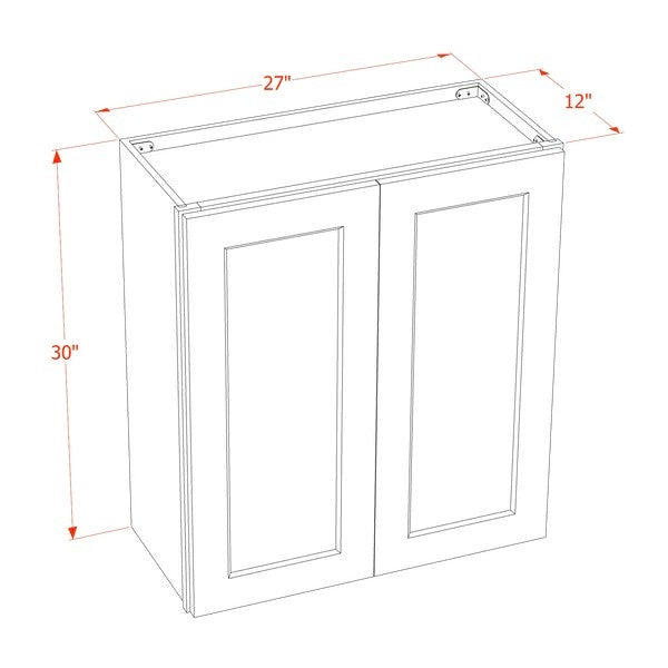 Quik Cabinets W2730 Tallis Swan White - Dimensions