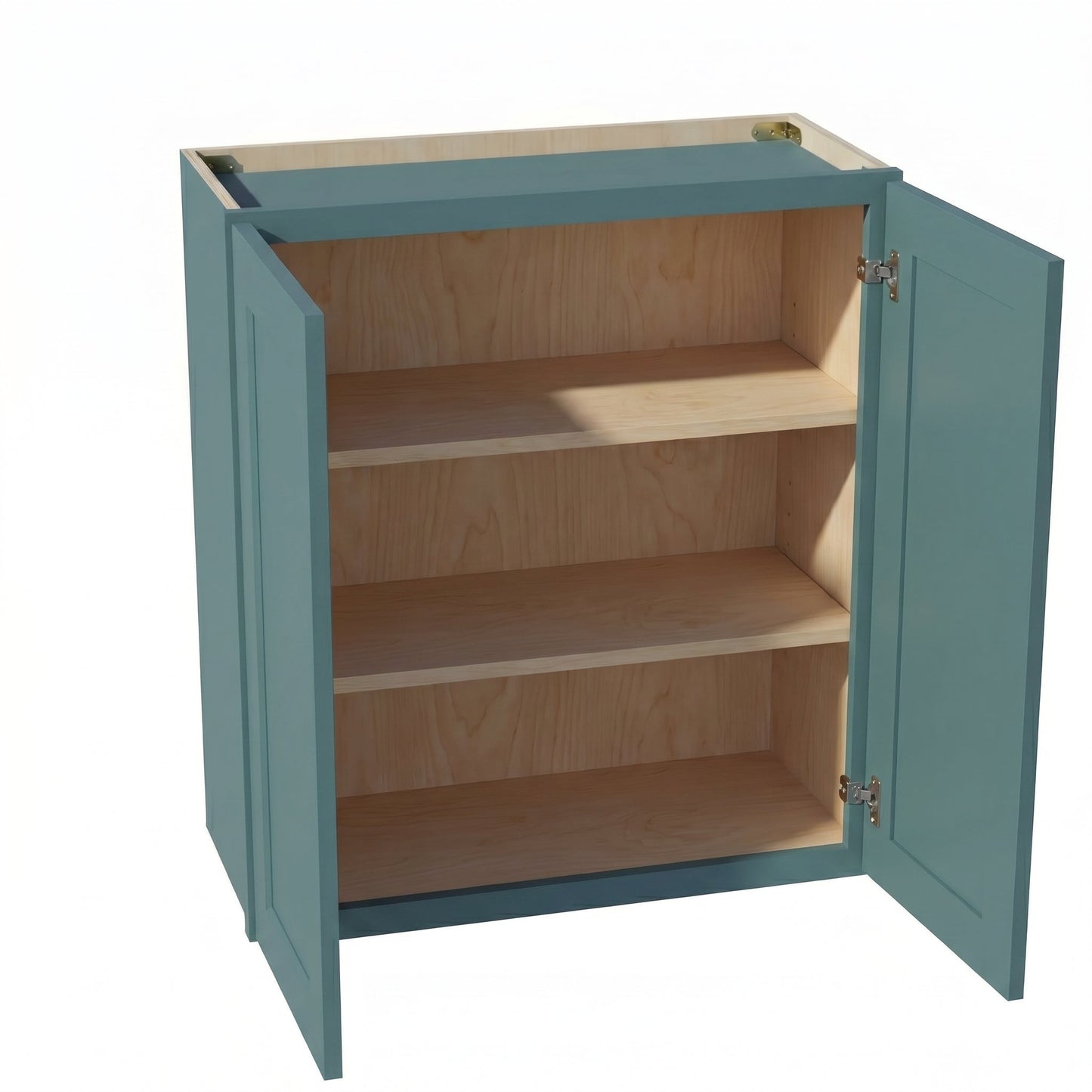 Shaker Wall Cabinet 27" (W2730) · Tallis - Fairy Green - Interior