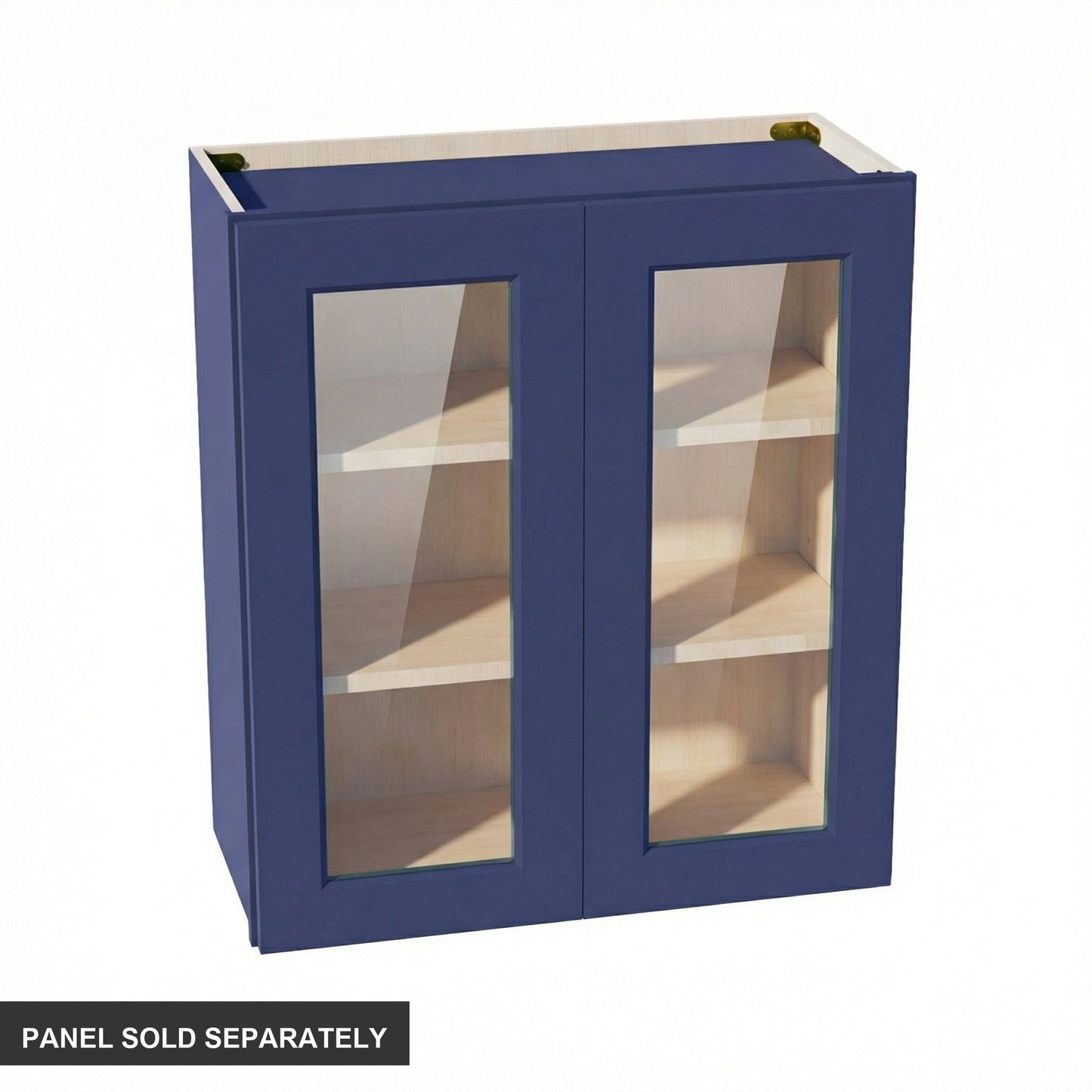 Shaker Glass Door Wall Cabinet 27" (W2730GD) · Ardelle - Blue - Product