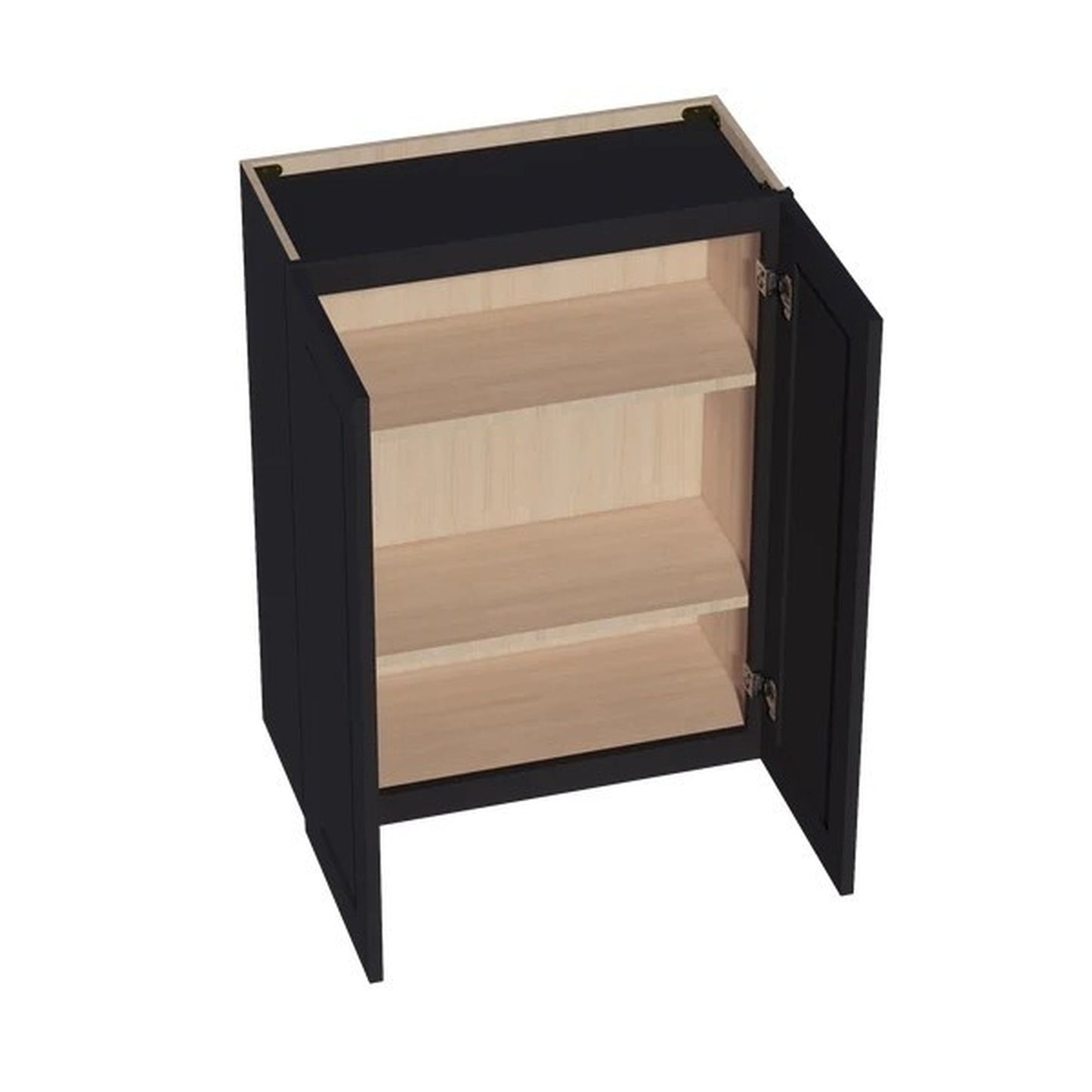 Shaker Wall Cabinet 27" (W2736) · Ardelle - Ebony - Interior