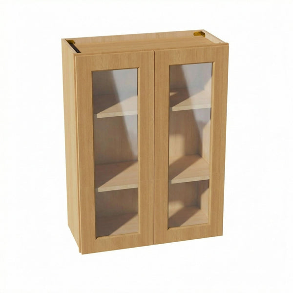 Shaker Glass Door Wall Cabinet 27" (W2736GD) · Ardelle - Timber - Hero