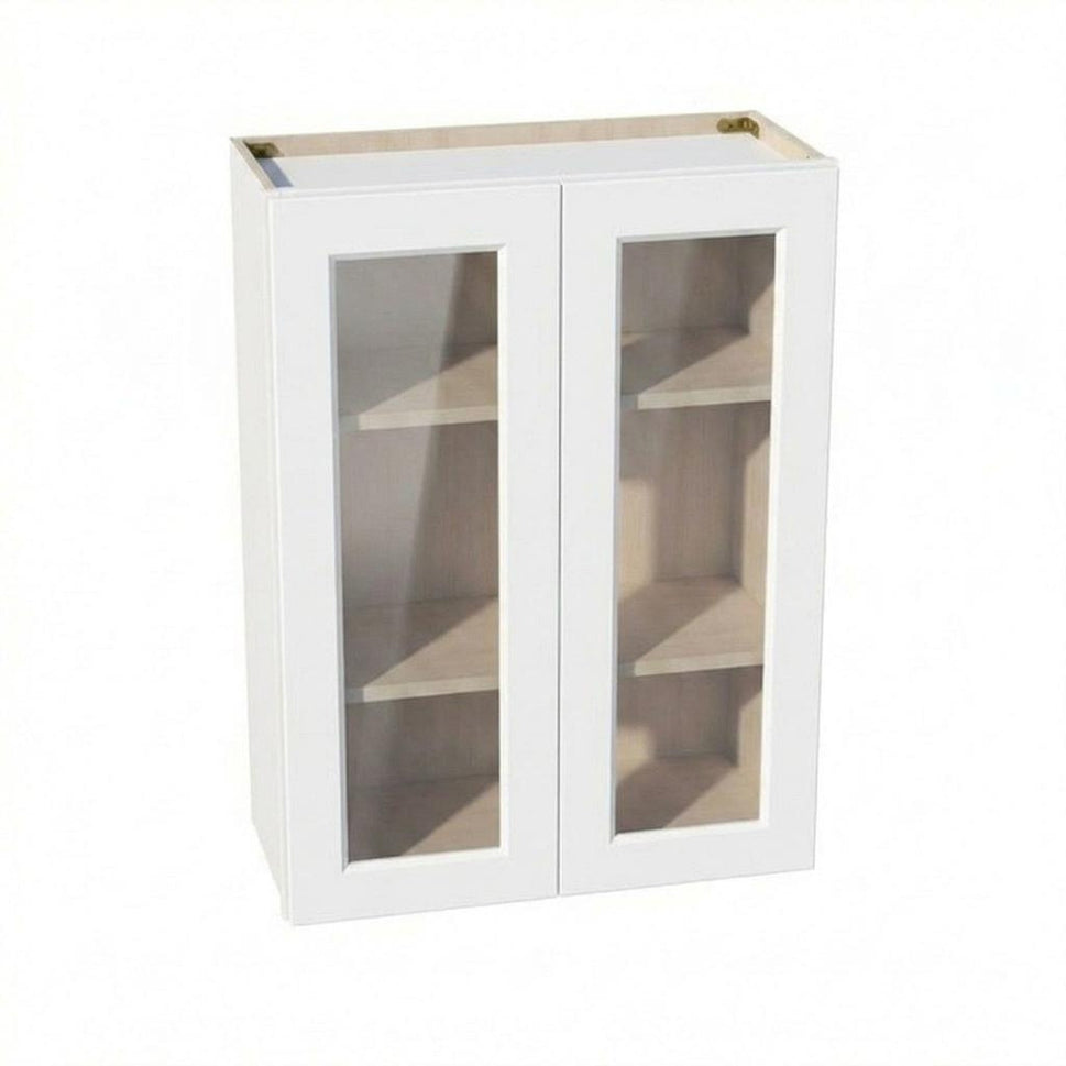 Shaker Glass Door Wall Cabinet 27" (W2736GD) · Ardelle