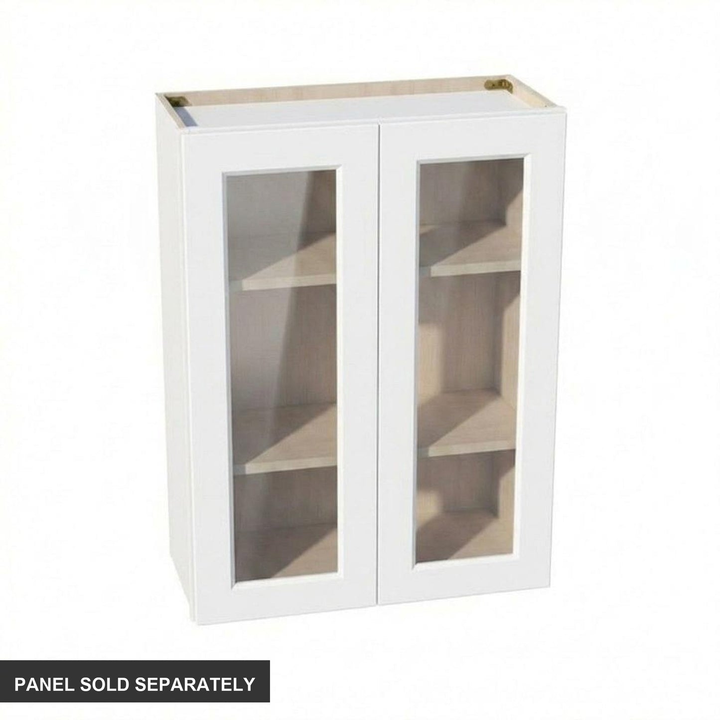 Shaker Glass Door Wall Cabinet 27" (W2736GD) · Ardelle - White - Product