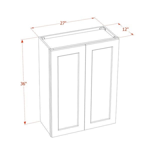 Quik Cabinets W2736GD Tallis Swan White - Dimensions