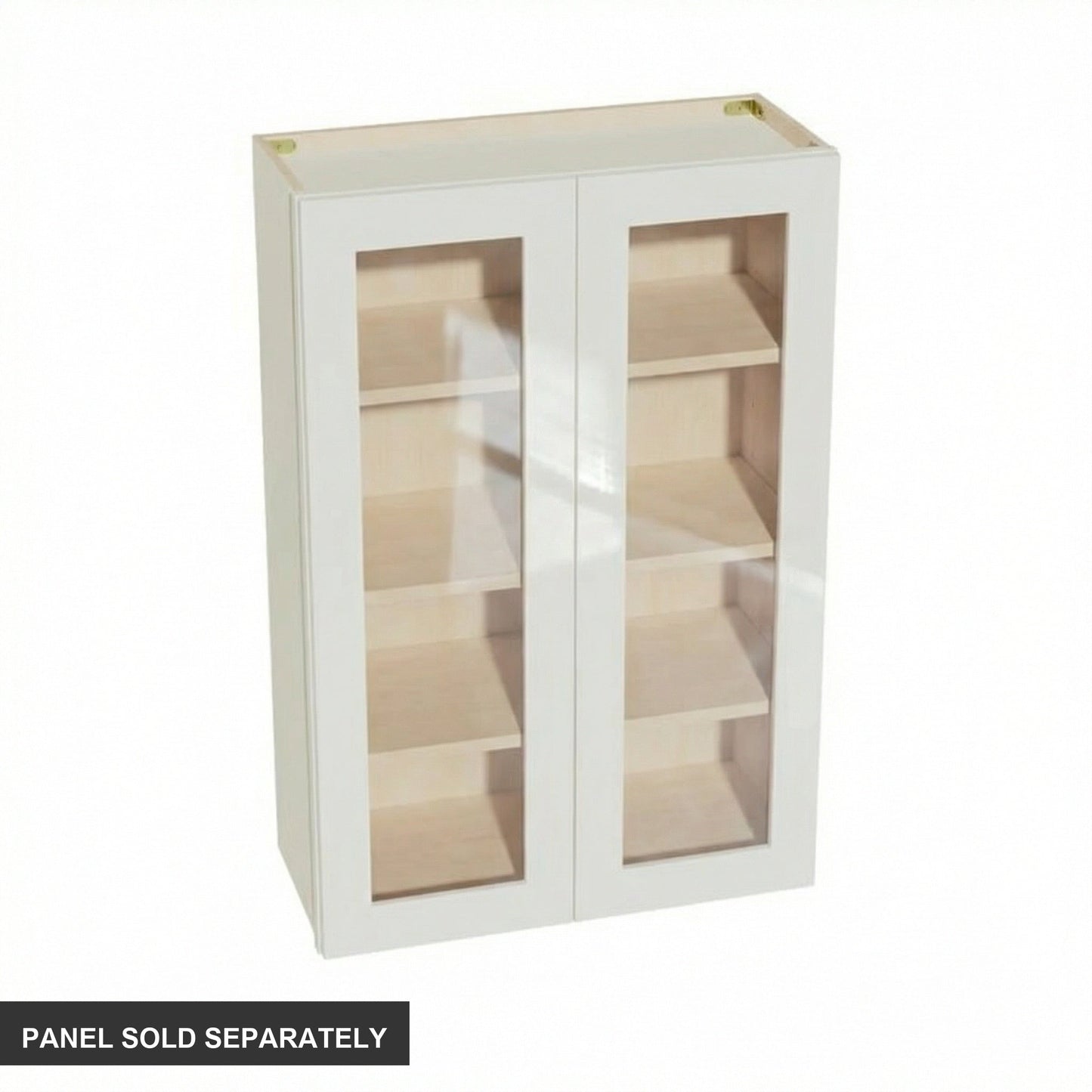 Shaker Glass Door Wall Cabinet 27" (W2742GD) · Tallis - Swan White - Product