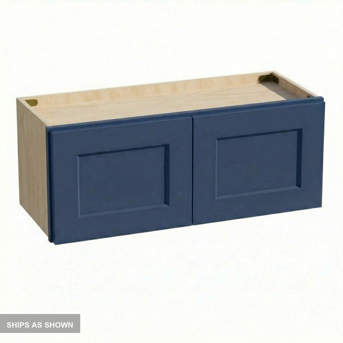 Shaker Bridge Wall Cabinet 30" (W3012) · Ardelle - Blue - Flat Pack