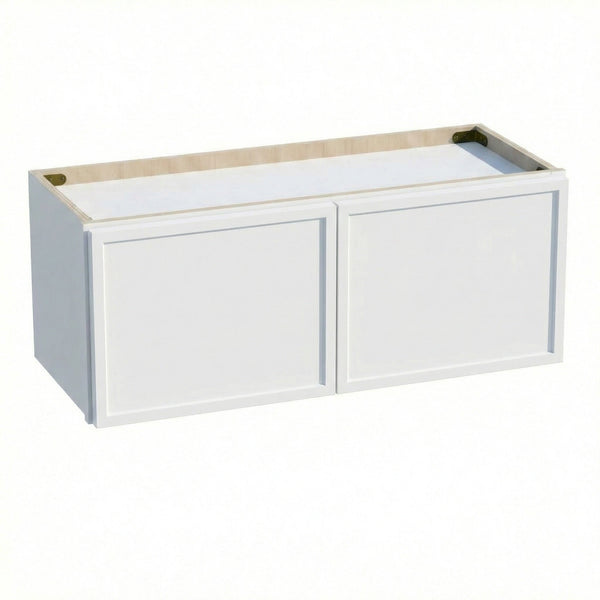 Slim Shaker Bridge Wall Cabinet 30" (W3012) · Slim - Frost - Hero
