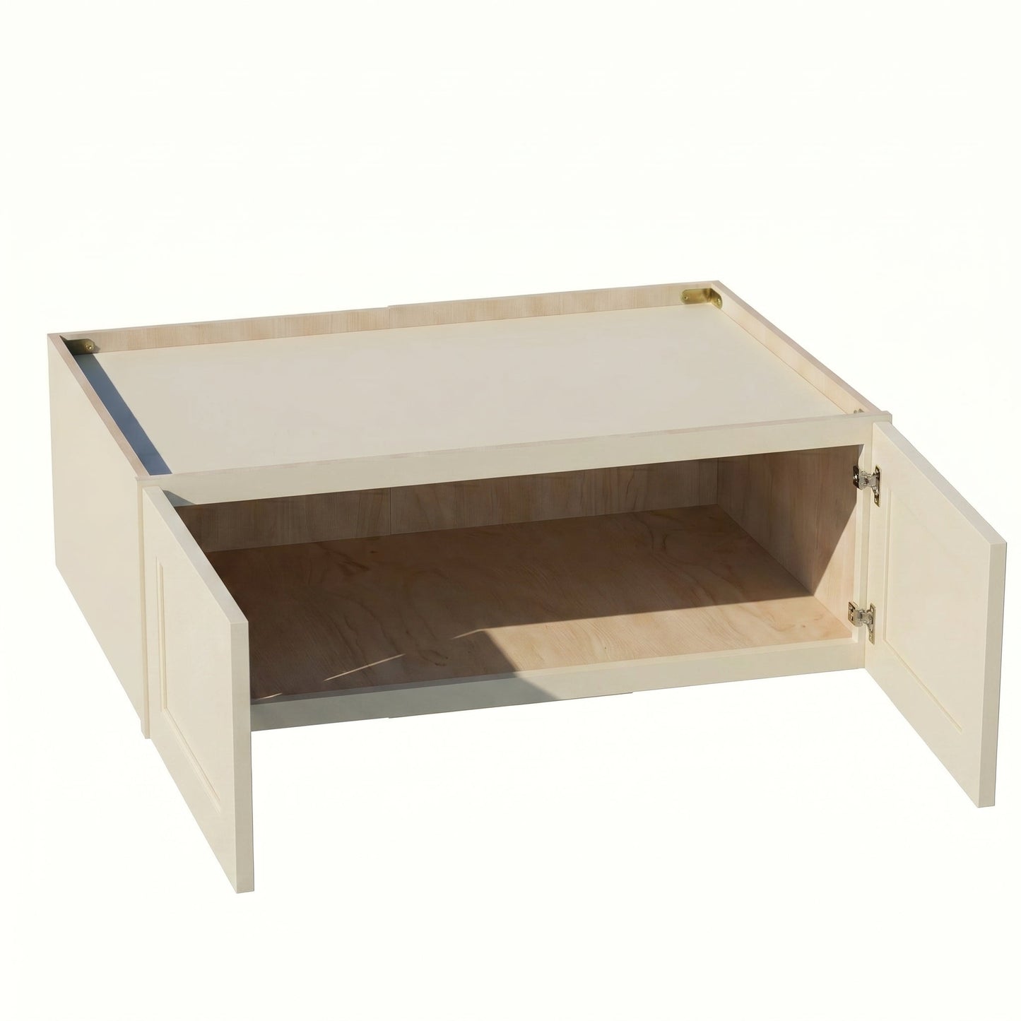 Shaker Bridge Wall Cabinet 30" (W301224) · Tallis - Swan White - Interior
