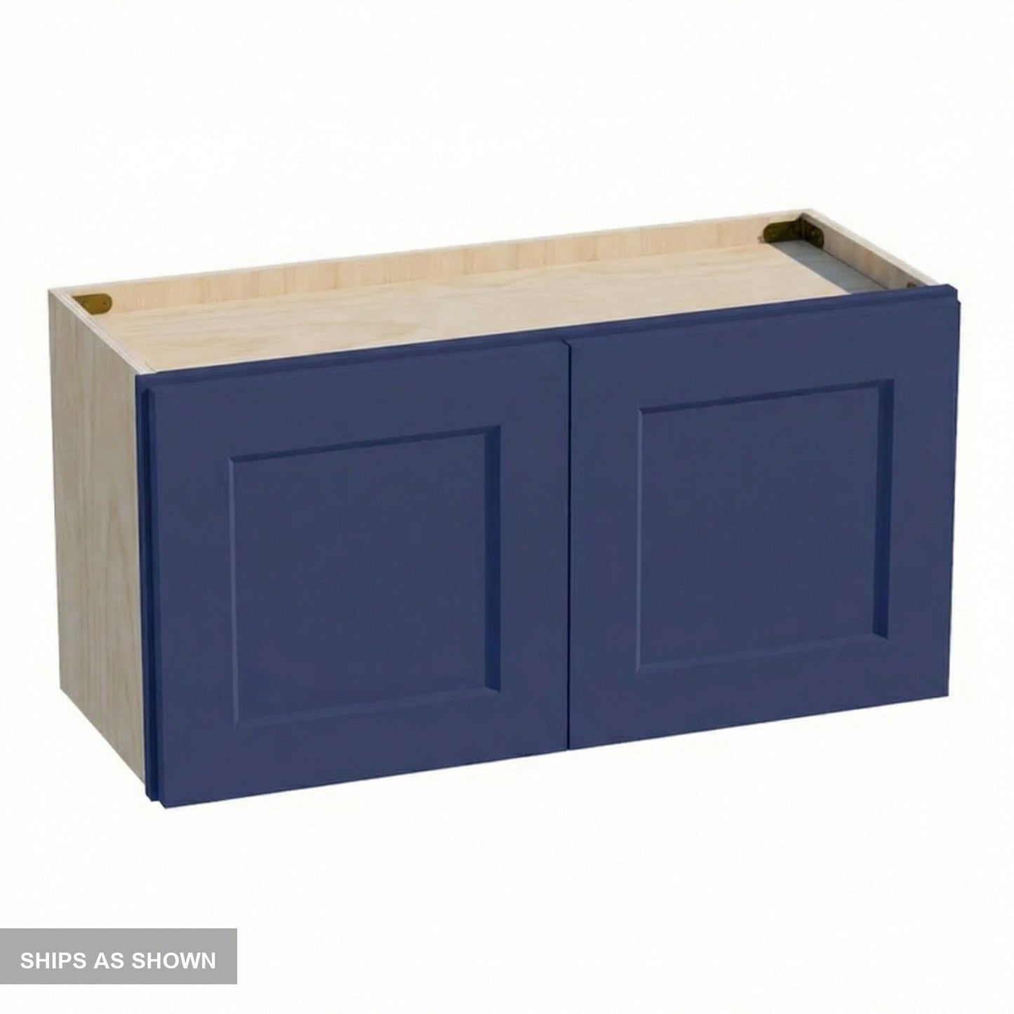 Shaker Bridge Wall Cabinet 30" (W3015) · Ardelle - Blue - Flat Pack