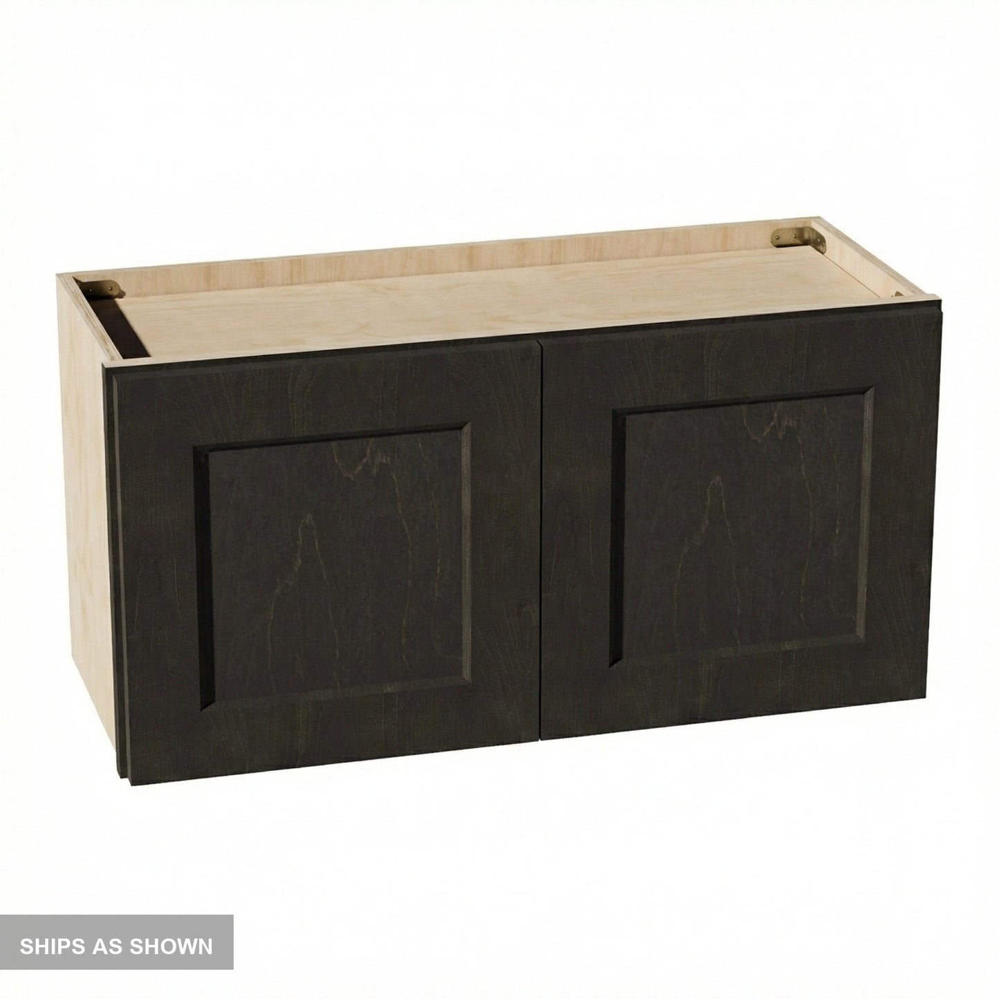 Shaker Bridge Wall Cabinet 30" (W3015) · Ardelle - Charcoal - Flat Pack