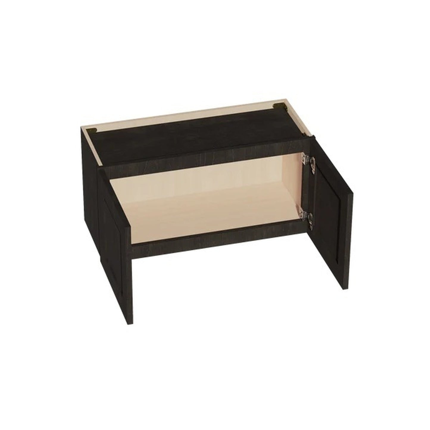 Shaker Bridge Wall Cabinet 30" (W3015) · Ardelle - Charcoal - Interior