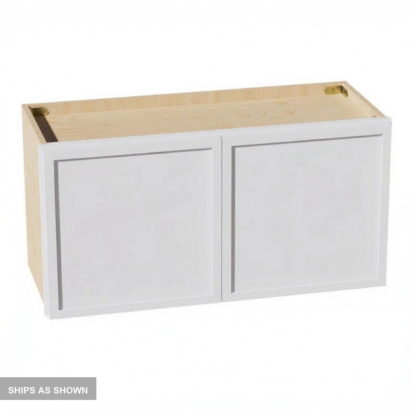 Slim Shaker Bridge Wall Cabinet 30" (W3015) · Slim - Frost - Flat Pack