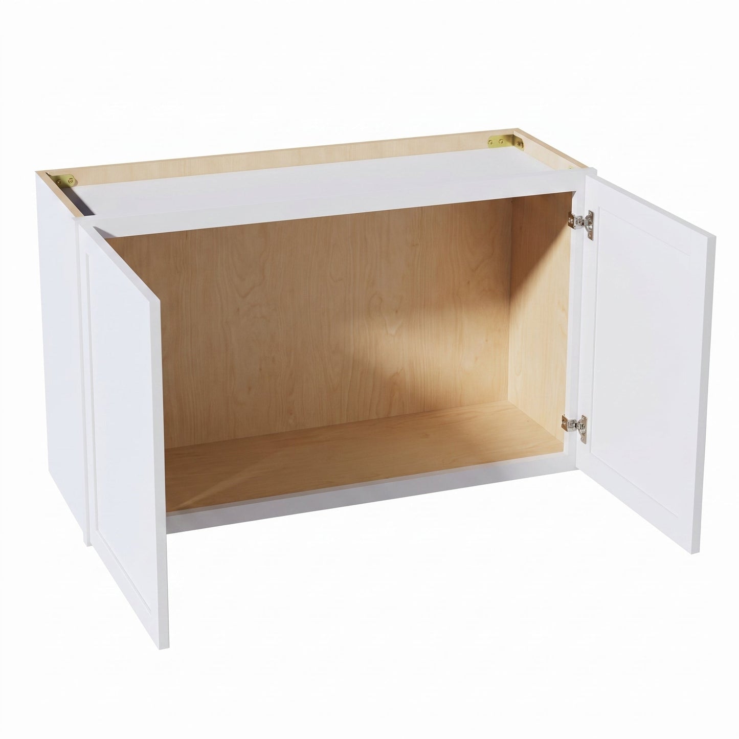 Slim Shaker Bridge Wall Cabinet 30" (W3015) · Slim - Frost - Interior